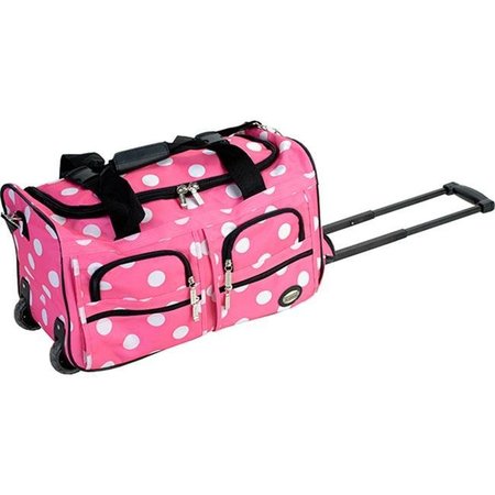 ROCKLAND Rockland PRD322-PINK DOT 22 in. Rolling Duffle Bag Rockland PRD322-PINK DOT